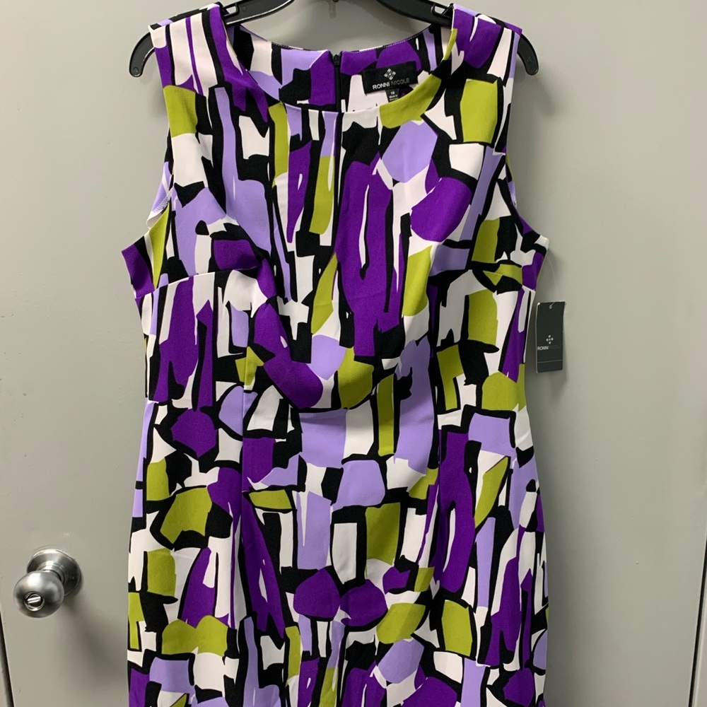 Midi patterned dress